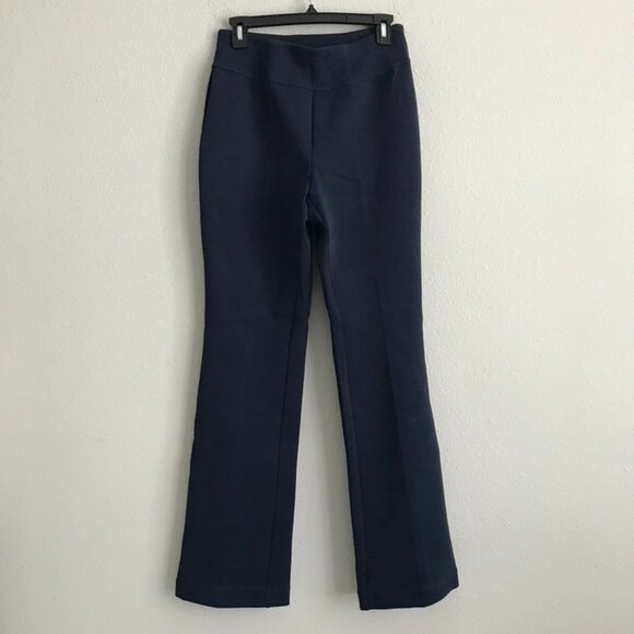 Encore by Idina Menzel Reg Mini Bootleg Pull-On Pants - Midnight (Sz XS) a621139 - Picture 1 of 4